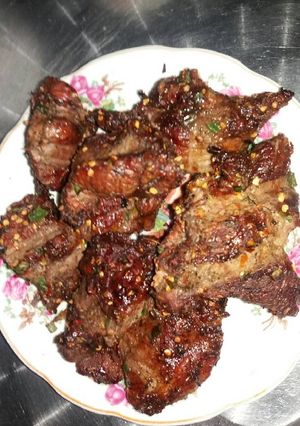 Hình của món Heo rừng nướng kiểu mới.