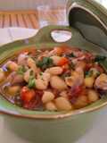 Guiso de calamarcitos con alubias