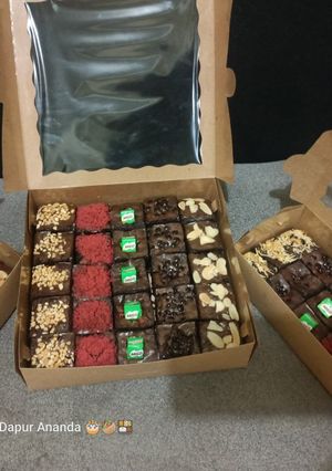 Foto resep Brownies panggang fudgy shiny crush