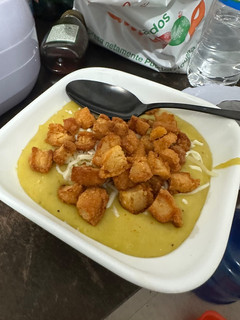 Una foto de Crema de plátano