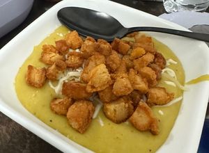 Una foto de Crema de plátano