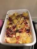 Patate al forno con speck e scamorza