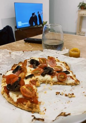 Una foto de Pizza keto