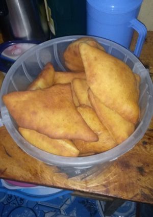 A picture of Soft lemon mandazi.