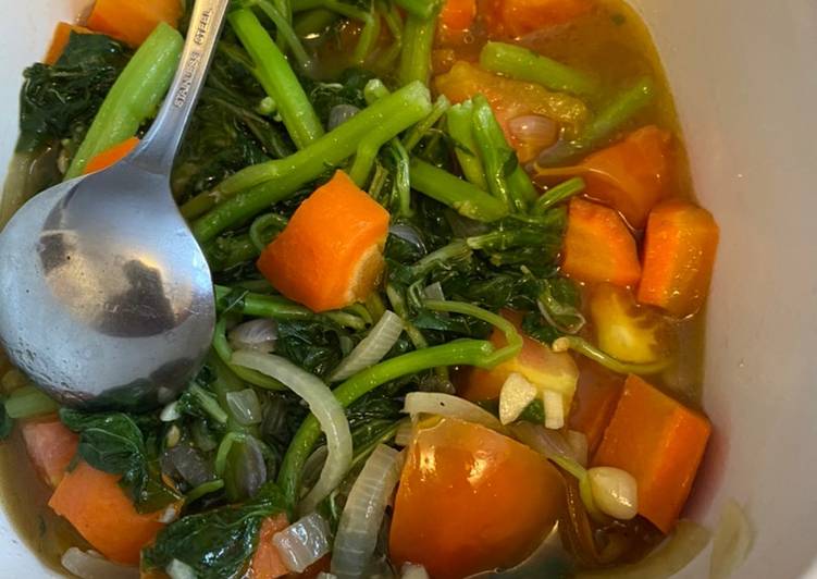 Tumis Bayam Saus Wijen