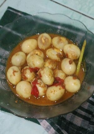 Foto resep Telur Puyuh Bumbu Merah