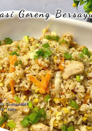 Gambar Nasi Goreng Ayam Bersayur