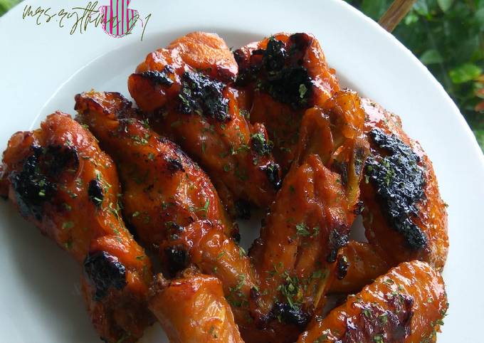 Resep Sayap Ayam saus barbeque [finger licking good food 💝] Anti Gagal