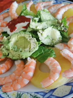 Una foto de Ensalada tropical a mi manera