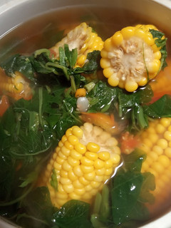 Foto resep Kuah bening bayam jagung