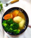 五蔬湯（洋蔥、紅蘿蔔、番茄、馬鈴薯、花椰菜）