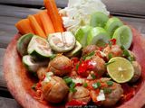 Bakso penyet