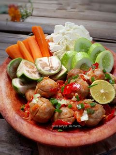 Foto resep Bakso penyet