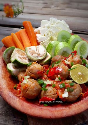 Foto resep Bakso penyet
