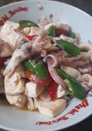 Foto resep #21 Cumi Asin Tahu Cabai Hijau