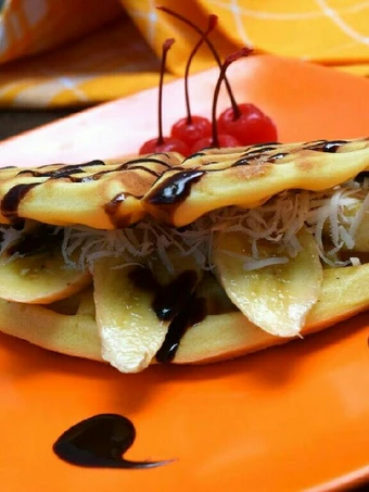 Cara Sederhana Membuat Resep  Waffle Pisang Keju yang Lezat Sekali, Enak Banget