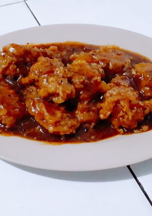 Foto resep Chicken wings with black paper sauce