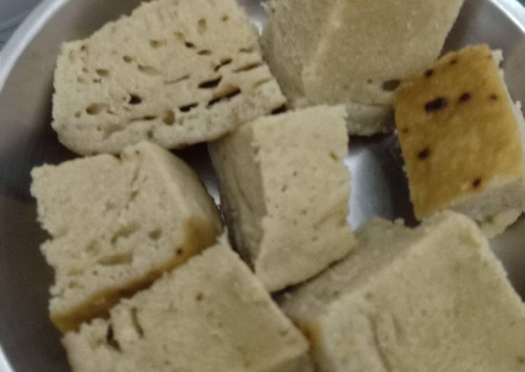 Proses meracik Kue kukus teh hijau yang Bisa Manjain Lidah