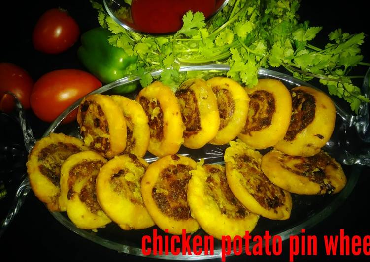 Chicken potato pin wheel