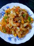 Chifferi -continental dinner in my Desi videsi mix style
