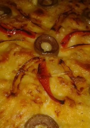 A picture of Negresco/Alfredo Pasta Bake.