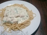 Salsa de pollo al verdeo