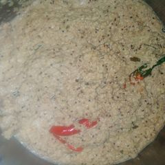Coconut chutney with groundnut A picture of Coconut chutney with groundnut.