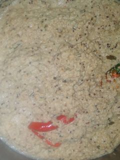 A picture of Coconut chutney with groundnut.
