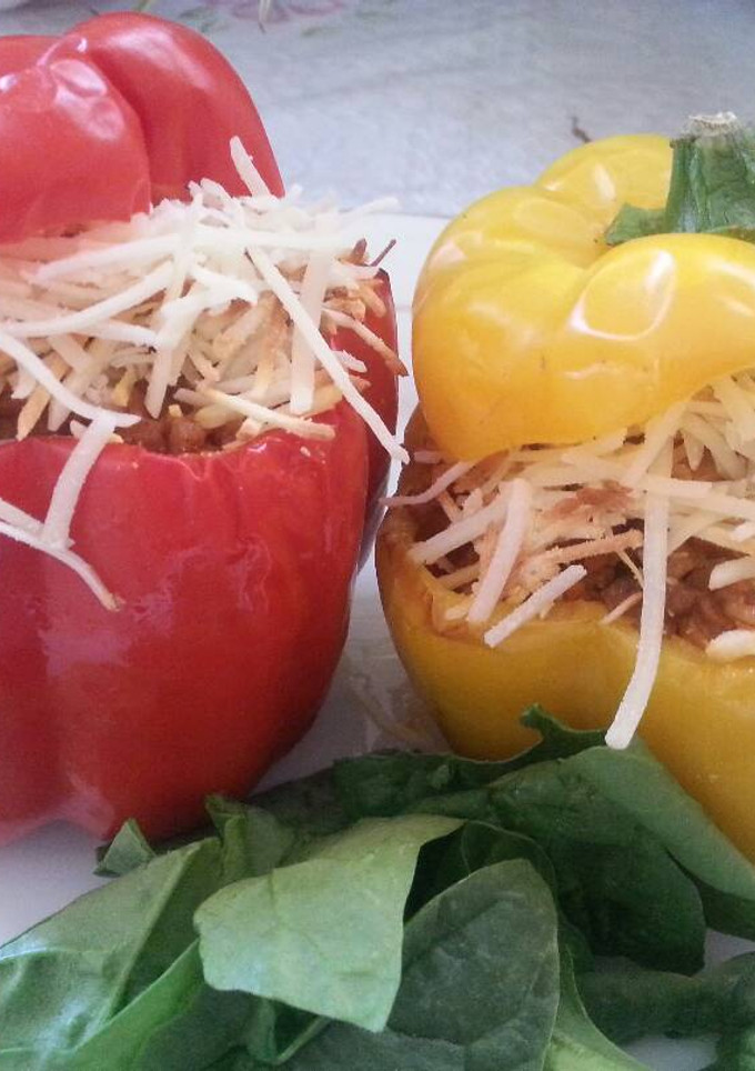 Una foto de Pimientos rellenos