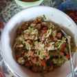 Tumis labu siam &tempee