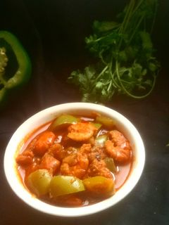 ক্যাপ্সিকাম প্রন(Capsicum prawn recipe in bengali) রেসিপির প্রধান ছবি