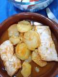 Merluza a la gallega estilo Moaña
