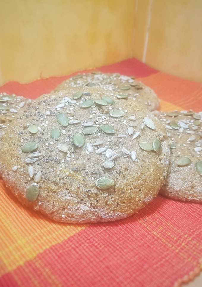 Una foto de Pan de hamburguesa integral