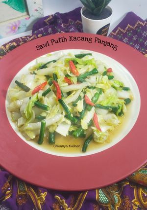 Foto resep Sawi Putih Kacang Panjang