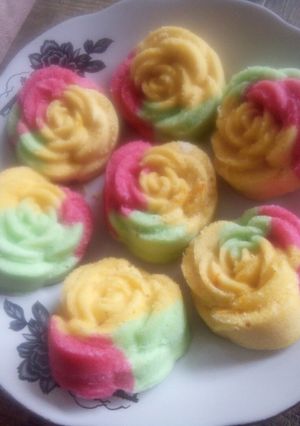 Foto resep Bolu kukus mawar