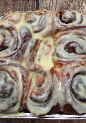 Foto resep Cinnamon roll with cream cheese frosting
