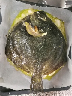 Una foto de Rodaballo al horno