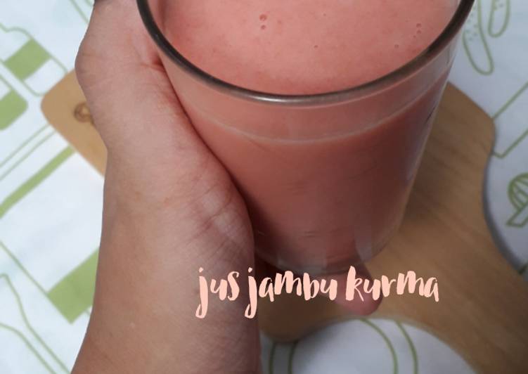 Cara memasak Jus jambu kurma mantap