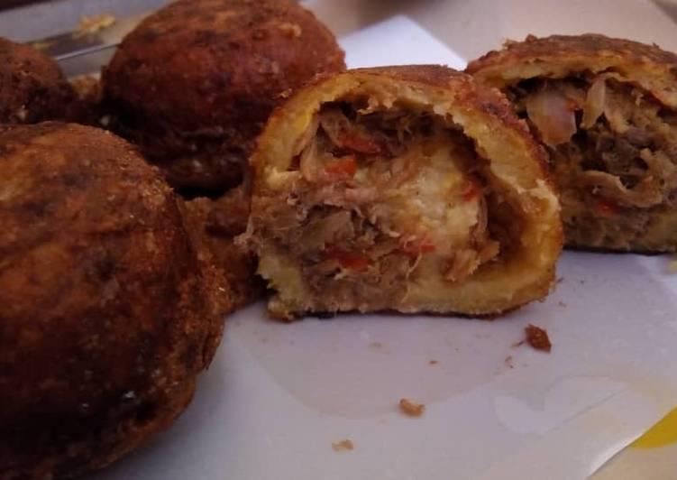 Plantain meat balls