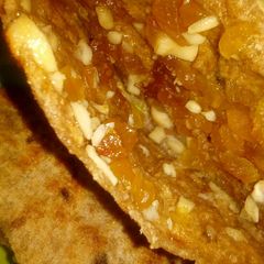 A picture of Tutifruti dryfruit sweet paratha.