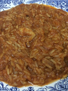 Una foto de Arroz de bacalao con tomate