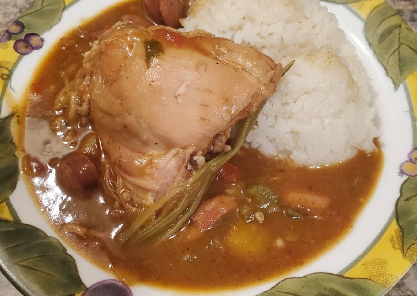 Brad's chicken and sausage gumbo