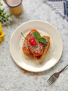 Foto resep Pisang Bakar Karamel Madu