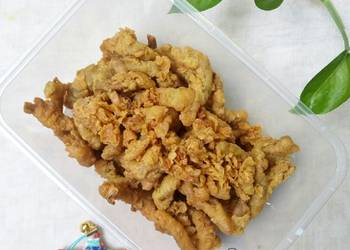 Resep Terbaik Usus Goreng Super Kriuk - No Egg Enak Sempurna