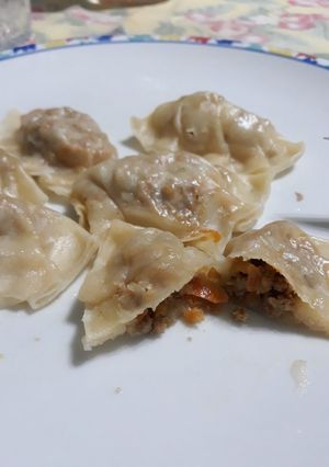 A picture of Steamed “Clean Out the Fridge” Ravioli.