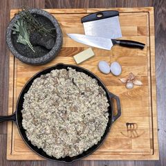 A picture of Vavo's Sticky Rice Stuffing.