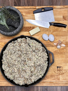A picture of Vavo's Sticky Rice Stuffing.