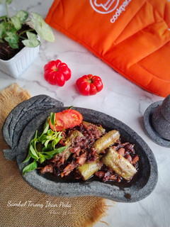 Foto resep 662. Sambal Terong Ikan Peda