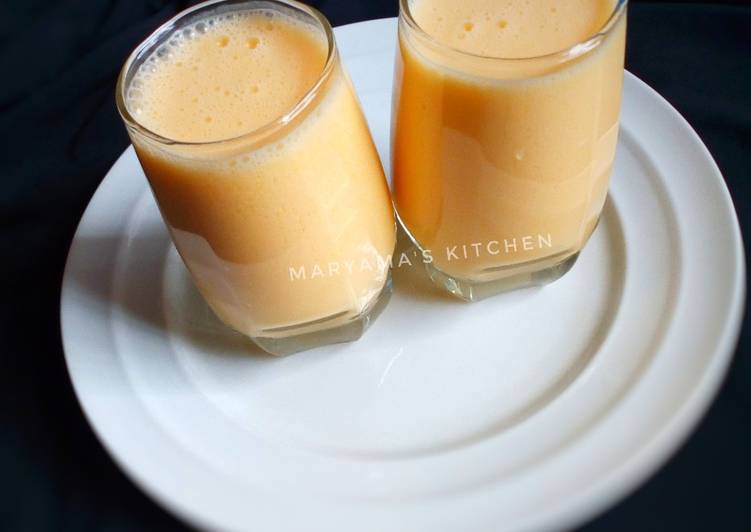 Easiest Way to Make Perfect Mango pannacotta smoothie