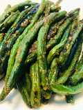 Lemon Mustard Roasted Green Beans